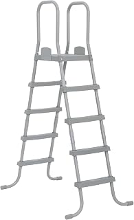 Bestway 52" Above Ground Pool Ladder with Heavy-Duty Metal Frame & Steps | Double Side A Frame Stairs, Suitable Accessory for Swimming Pools with 52" & 48" Wall Height, Corrosion-Resistant, Easy Setup