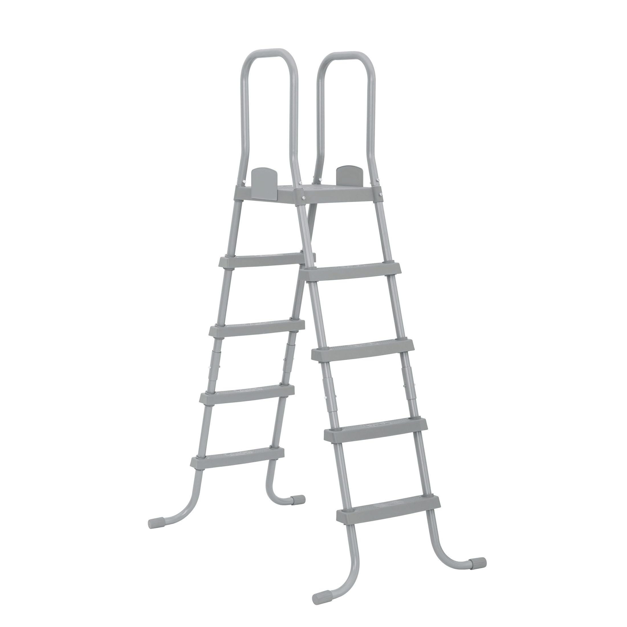 Bestway 52" Above Ground Pool Ladder with Heavy-Duty Metal Frame & Steps | Doubl