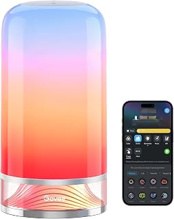 Govee RGBICWW Smart Table Lamp, Touch Bedside Lamp, Matter Alexa Compatible | 87 Scenes, 8 Music Modes, Music Sync, Timer, 2700-6500K Night Lamp for Bedroom & Kids Living Room Decor (Corded Electric)