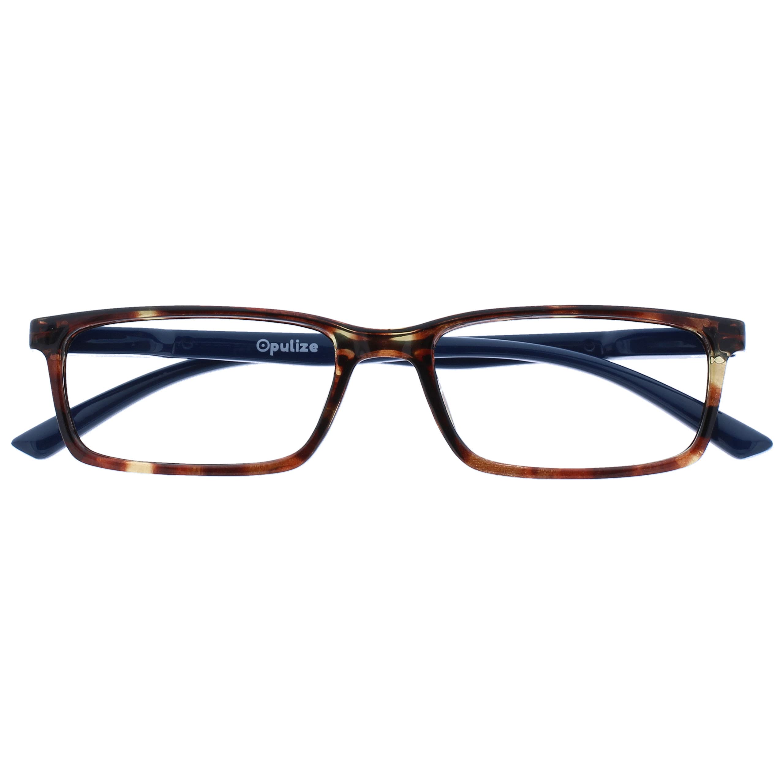 OPULIZE See – Reading Glasses Blue Light Filter Narrow Frame Spring Hinges Impro