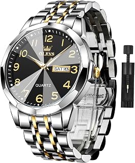 OLEVS Watches for Men Business Dress Large Face Calendar Male Wristwatch
