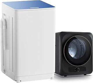 Auertech Portable Washer and Dryer Combo Set, 18 lbs Fully Automatic Washing Machine, 1.5CuFt Portable Dryers, Compact Washer and Dryer for Apartment, RV, Dorm