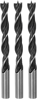 Generic 3pcs Brad Point Drill Bits 11mm(7/16") Dia Straight Round Shank Drill Metric Brad Point 3.74" Drilling Depth Spiral Twist Drill Bits for Carpenter Woodworking Plastic Rubber