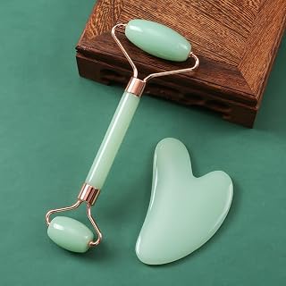 Facial Massager & Guasha Facial Roller & Gua Shiramole Skin Care Roller for Face, Wrinkles, Lifting, Swelling