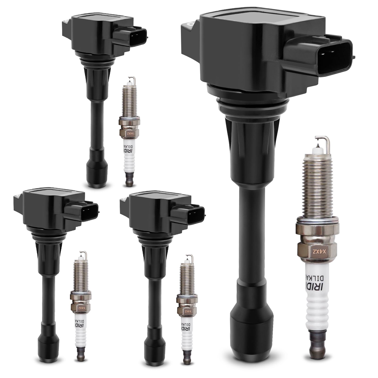 UF549 Ignition Coil & 9029 Double Iridium Spark Plug for Nissan Infiniti | Fits 