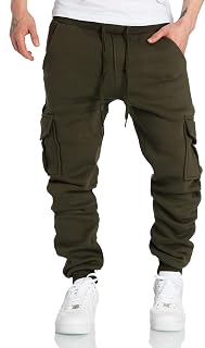 REPUBLIX Men's Cargo Sweatpants Sports Trousers Jogging Bottoms Jogger Tracksuit Bottoms R6102.