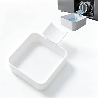 2 Pack Washing Machine Drain Tray for Filter Cleaning, Low Profile Water Catch Tray with Button Tool, Leak-Proof Tray for Front Loading Washing Machine