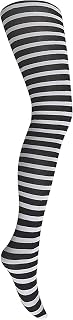 MYSASI Girls Striped Tights – Soft & Stretchy – Ages 6–14 – Perfect for School, Dance, Everyday Wear & Halloween - Kids Striped Machine washable tights - Halloween and party tights for kids