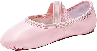 STELLE Ballet Shoes for Girls Soft Leather Dance Slippers Ballerina Shoes