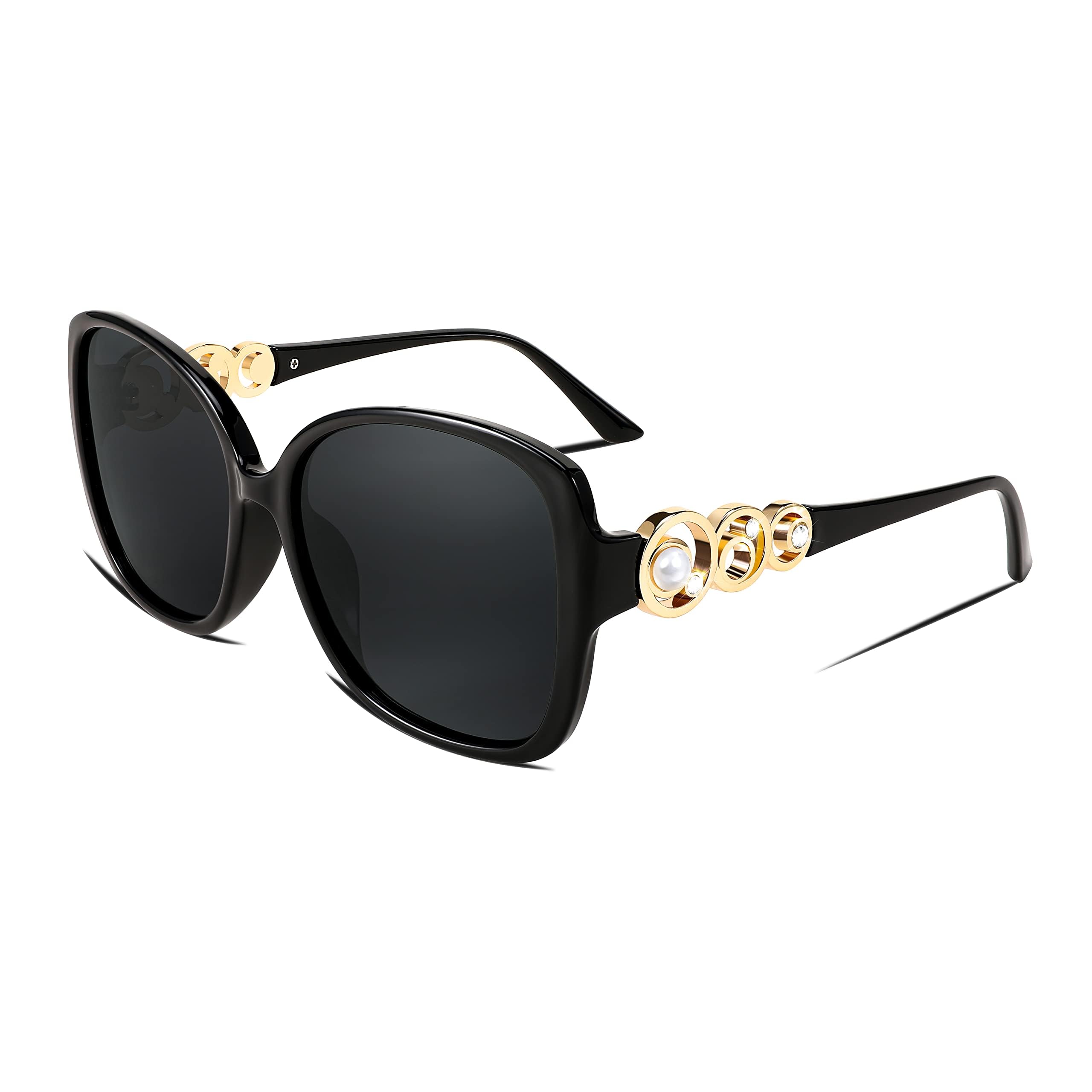 FEISEDY B2821 Women's Polarized Sunglasses Large 70s 80s