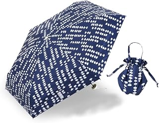 Ogawa 38008 Parasol, For Sun or Rain, Ultra Compact, Mini, Women's, UV Protection & Light Blocking Rate, Over 99% Heat Shielding Treatment, Hand Opening, 19.7 inches (50 cm), Hippo Print Store, Abacus (Navy Blue/Tomekon), Water Repellent, Easy to Put Bag, 6 Ribs, UV Protection, Lightweight