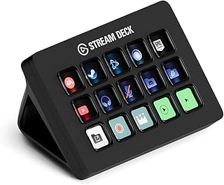 Elgato Stream Deck MK.2 Studio-Controller, 15 Makrotasten | For actions in OBS, Twitch, YouTube and more, visual feedback, hundreds of plugins, Mac and PC