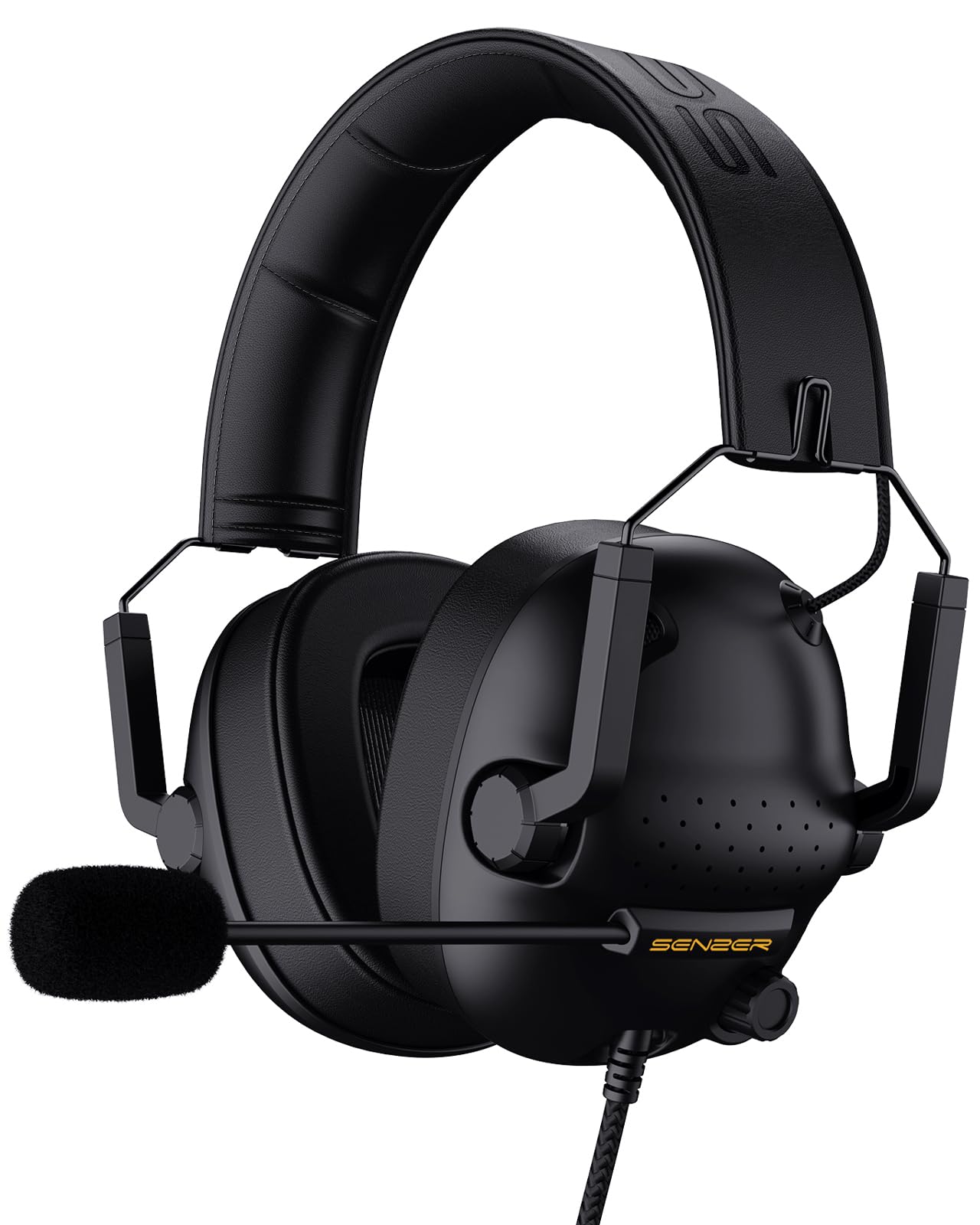 Senzer SG500 Gaming Headset with Noise Cancelling Microphone- Memory Foam Ear Pa
