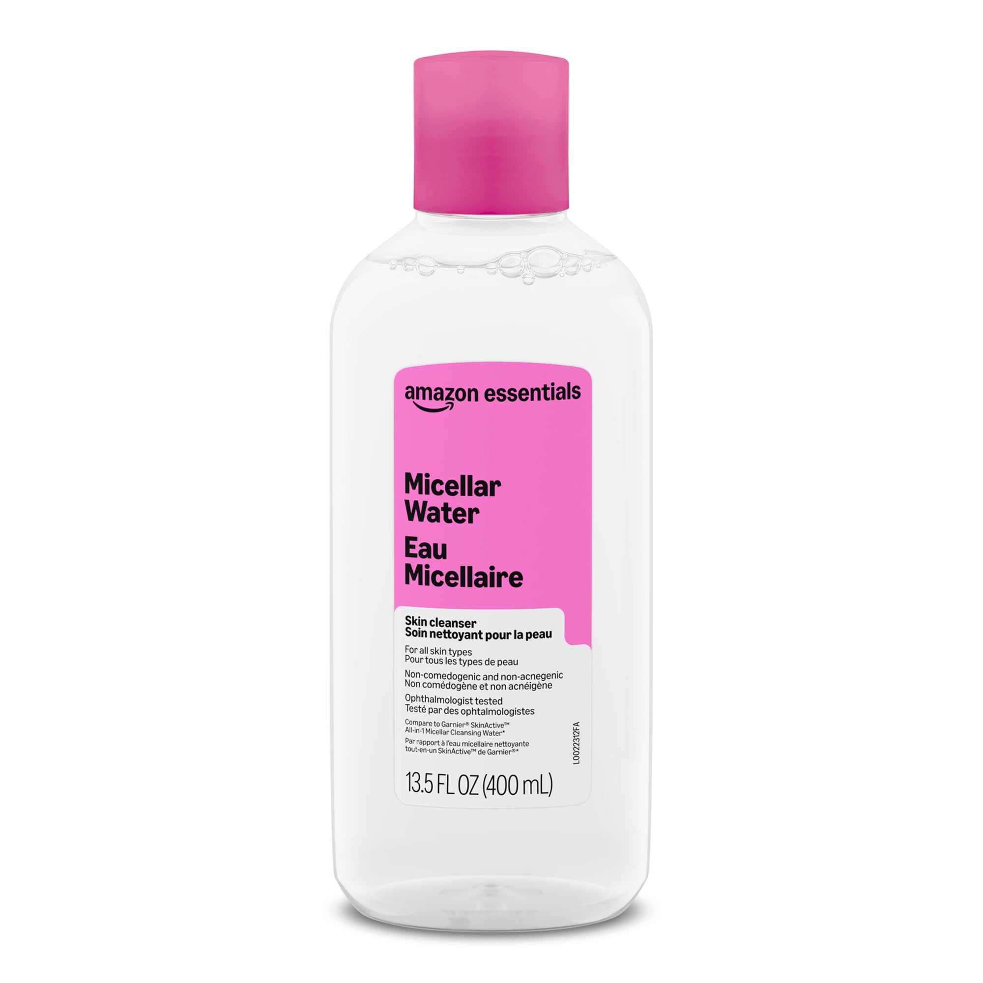 Amazon Essentials Micellar Water All-in-One Pink 13.5 Fl Oz
