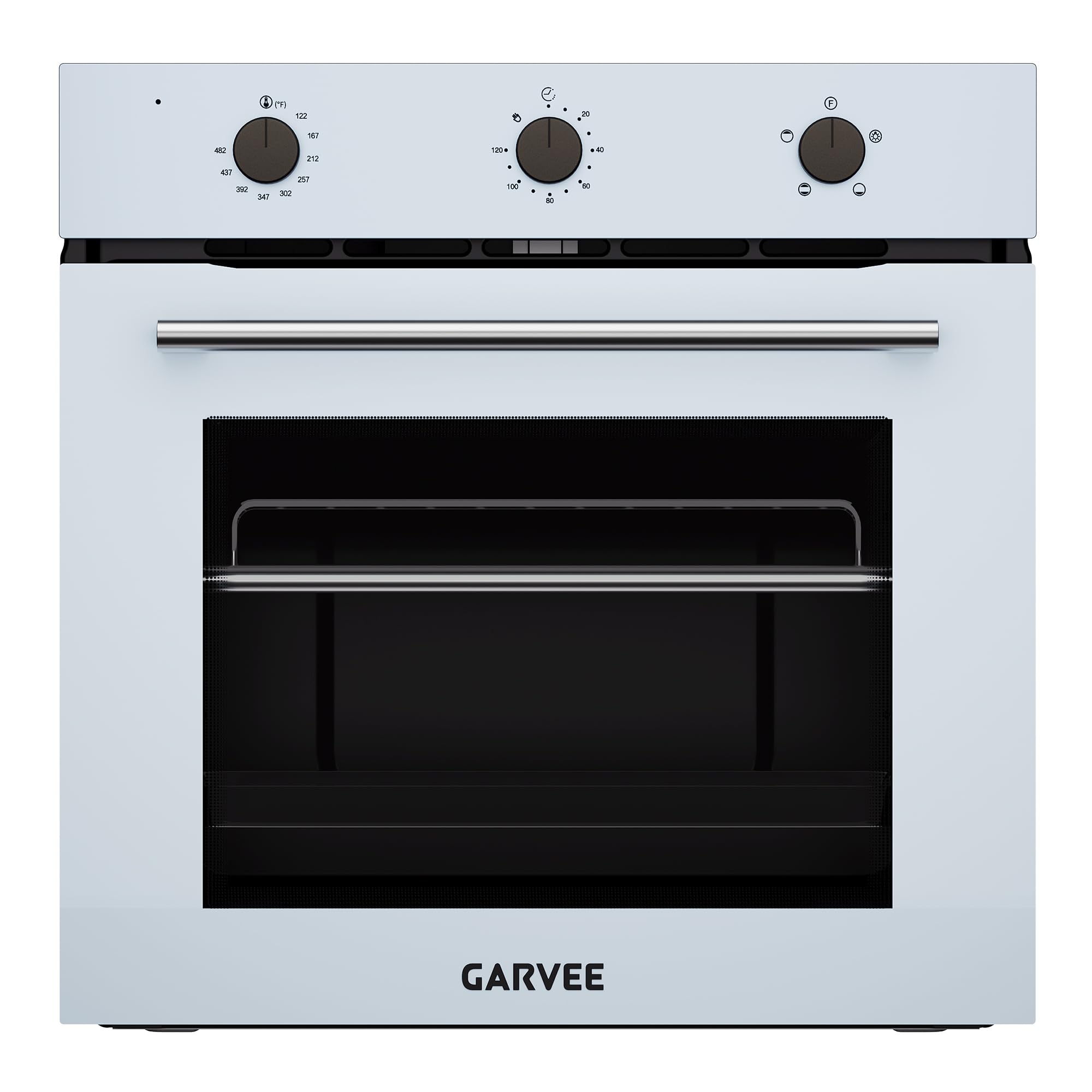 Garvee 24 Inch Single Wall Oven, 2.5 Cu.ft. Built-in Electric Oven with 4 Cookin