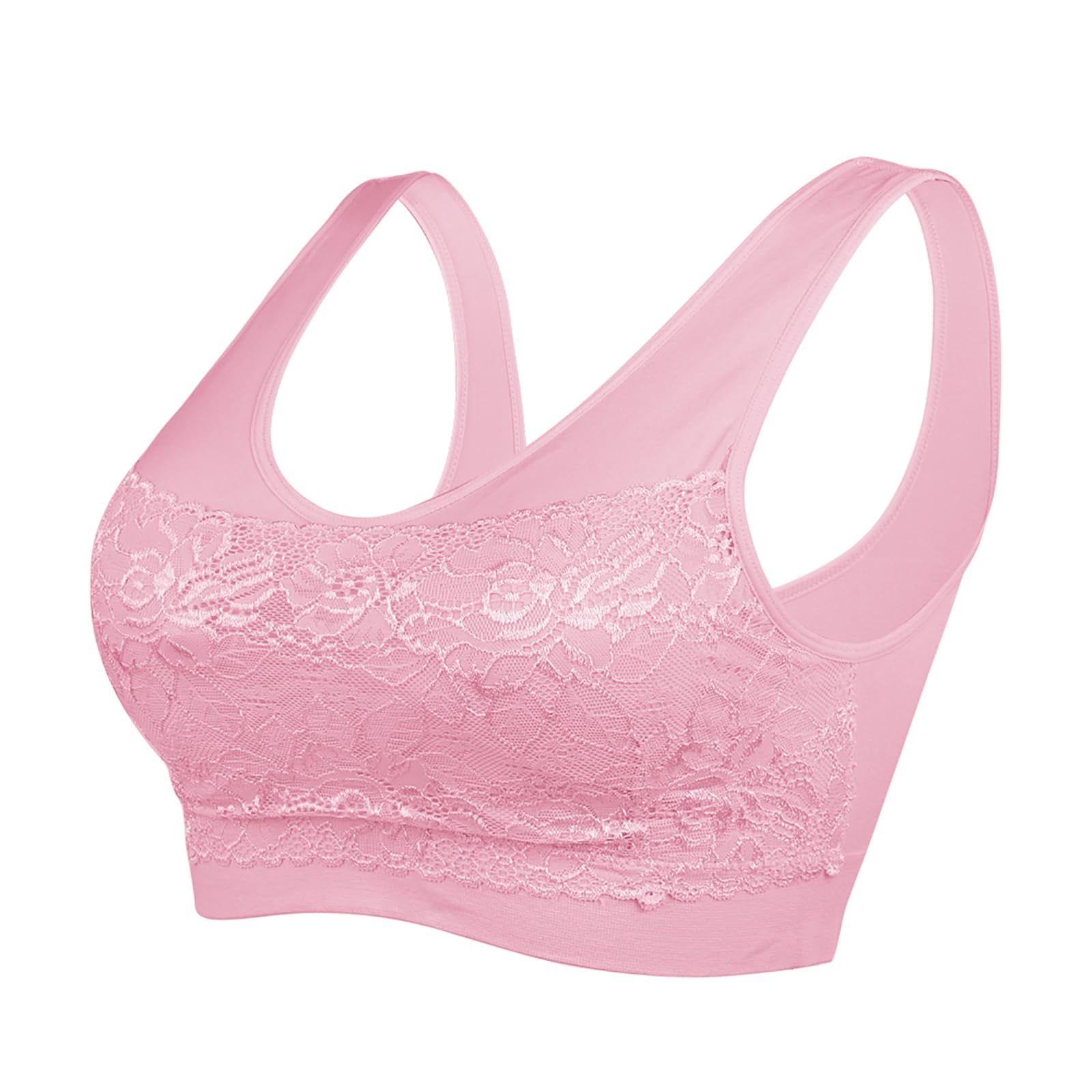 Litthing Women's Lace Bra without Underwire for Sports