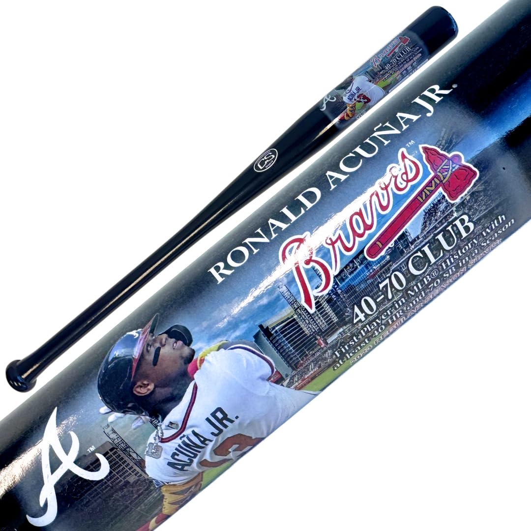 NIKCO SPORTS Ronald Acuna Jr. Braves 40-70 Club MVP Baseball Bat | Limited Editi