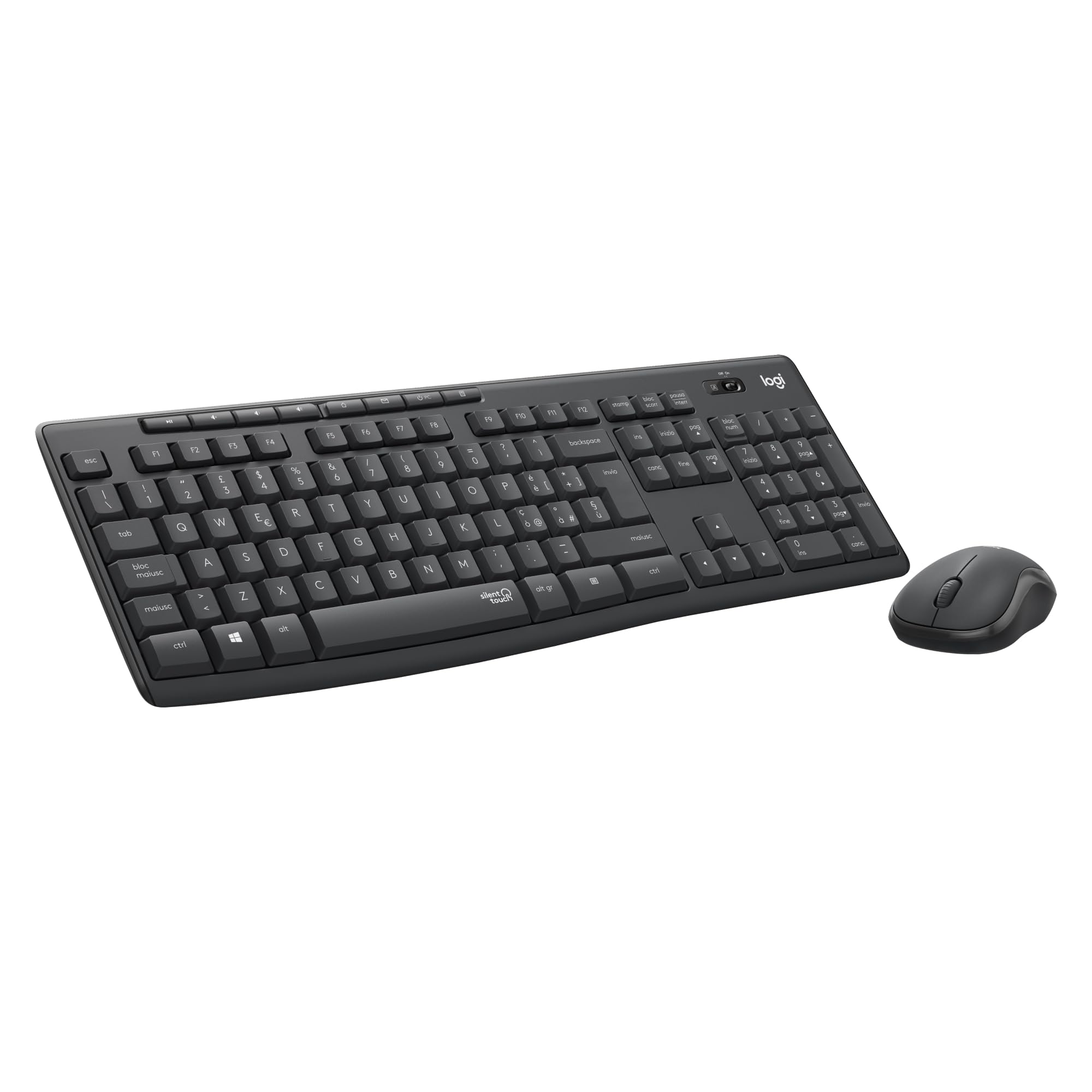Logitech MK295 Silent Wireless Combo keyboard/mouse | SilentTouch technology, nu