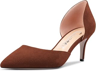 Castamere Women's Needle Medium Pointed Toe Pumps Two-Piece Slip-on Office Classic 6 CM Heels