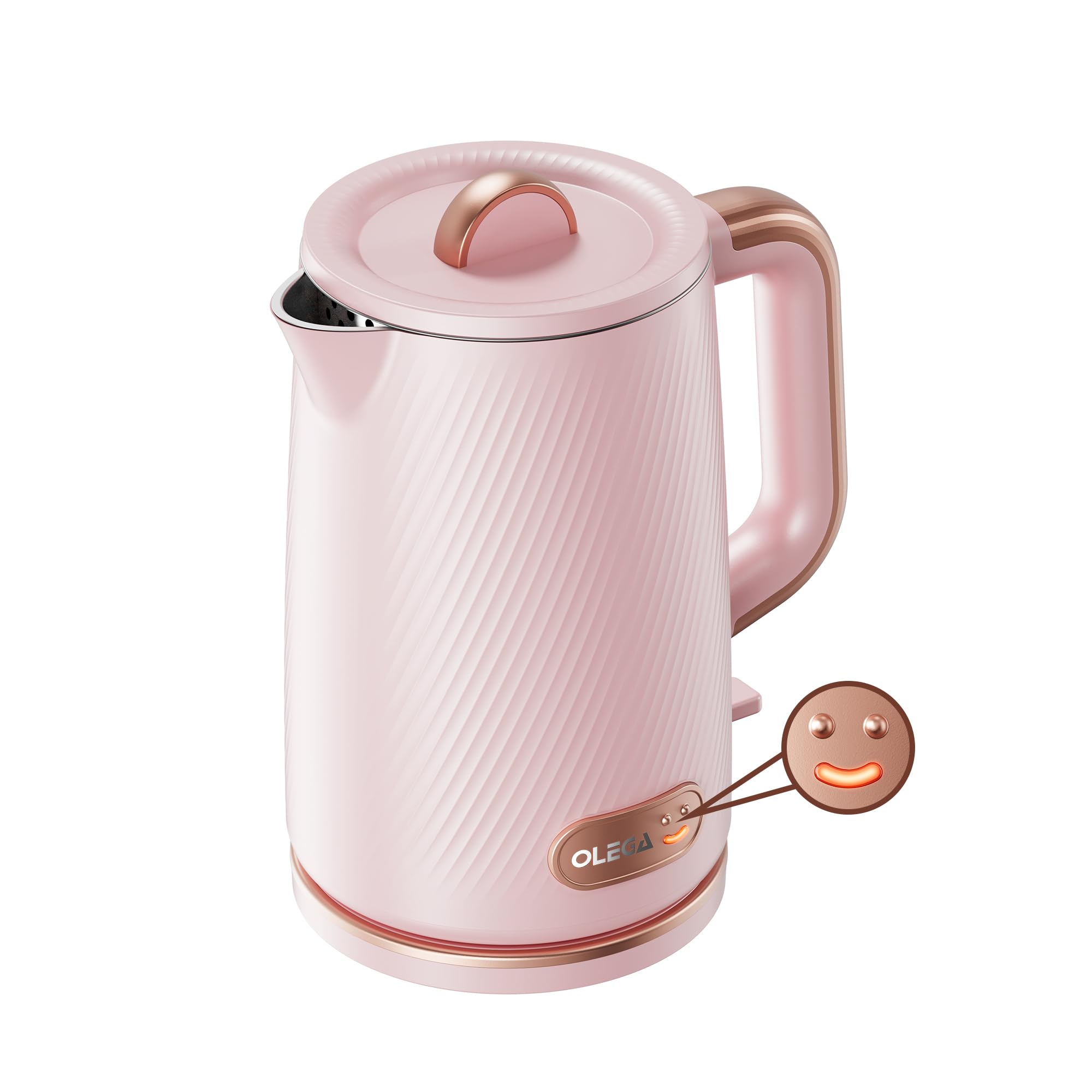 OLEGA Electric Tea Kettle: 1200W Fast Boil Electric Water Kettles 1.5L | Stainle