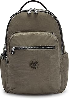 Kipling SEOUL Large Backpack, Green Moss, One Size, SEOUL