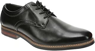 Nunn Bush Mens Carmelo Plain Toe Oxford Classic Modern Formal Plain Toe Lace Up Dress Casual Shoes Oxford