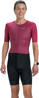 Zoot Women's Core Tri Aero Full-Zip Racesuit | Short Sleeve Moisture-Wicking Triathlon Suit; Plush Chamois & Race Day Storage
