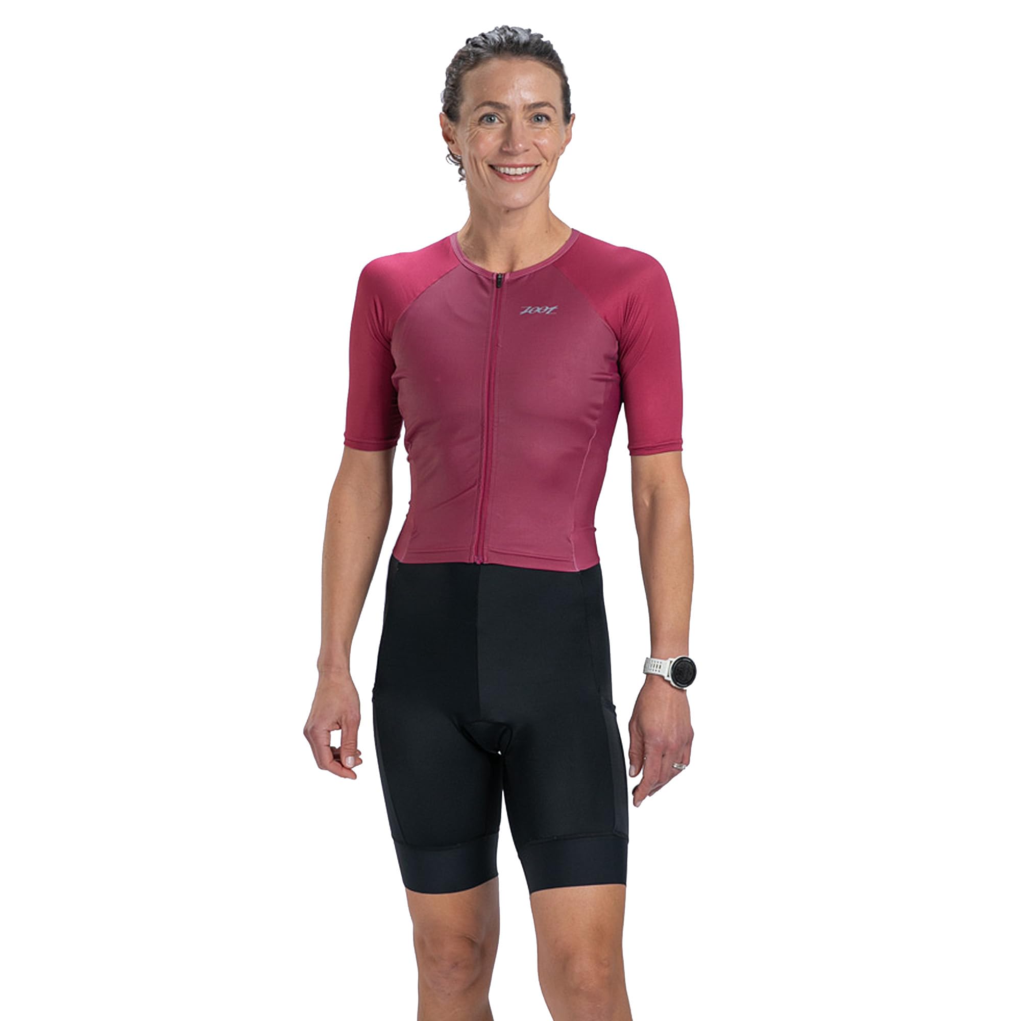 Zoot Women's Core Tri Aero Full-Zip Racesuit | Short Sleeve Moisture-Wicking Tri