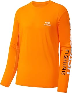 Bassdash Fishing T-Shirt Fishing Long Sleeve Water UPF 50+ Shirt Rash Guard Fishing Clothing UV Sun Protection