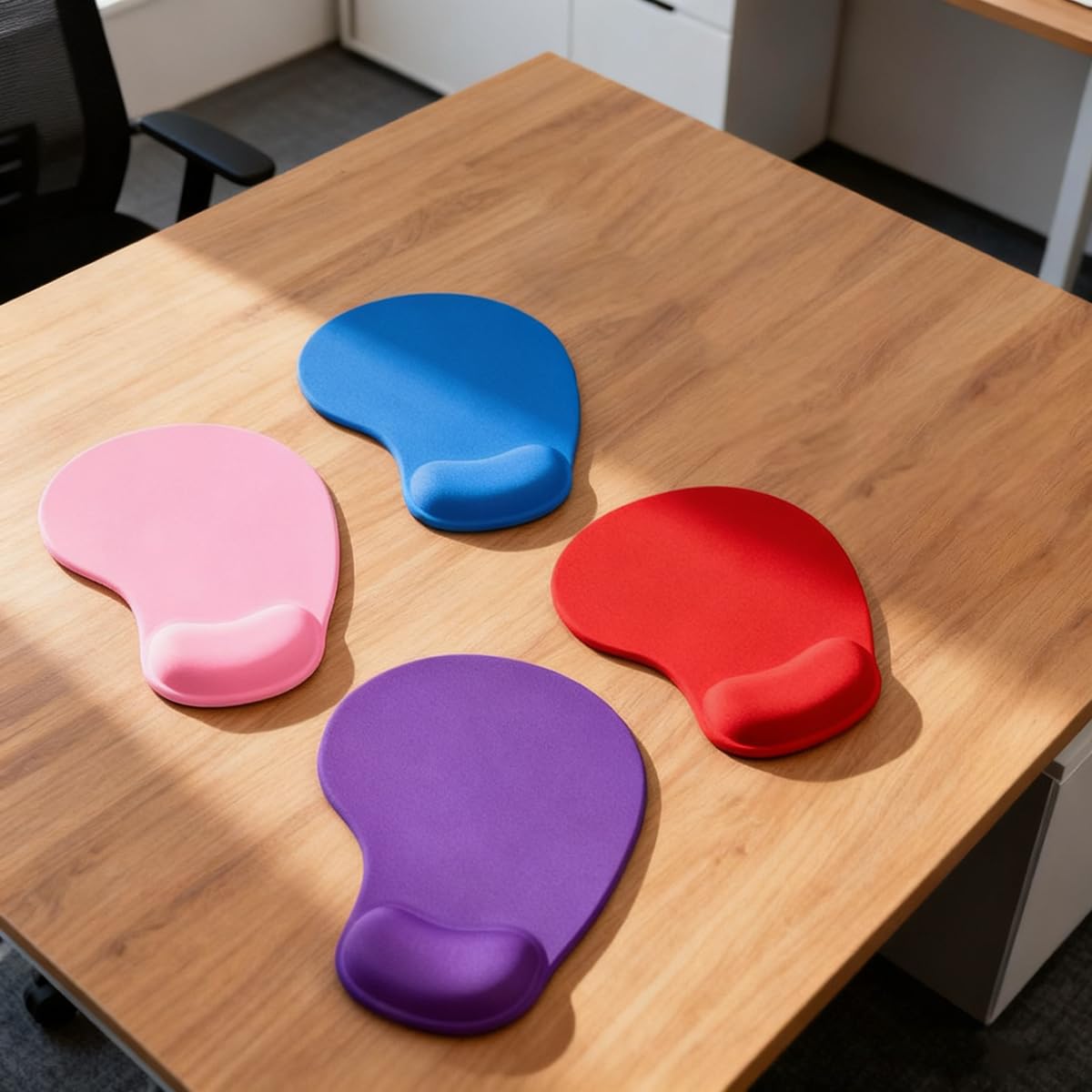1 PC Mouse Pad with Wrist Rest, Office Desk Accessories with Gel Stand, Ergonomi