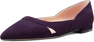 Castamere Women's Low Heel Pointed Toe Slip-on Pumps Wedding Classic 1cm Heels