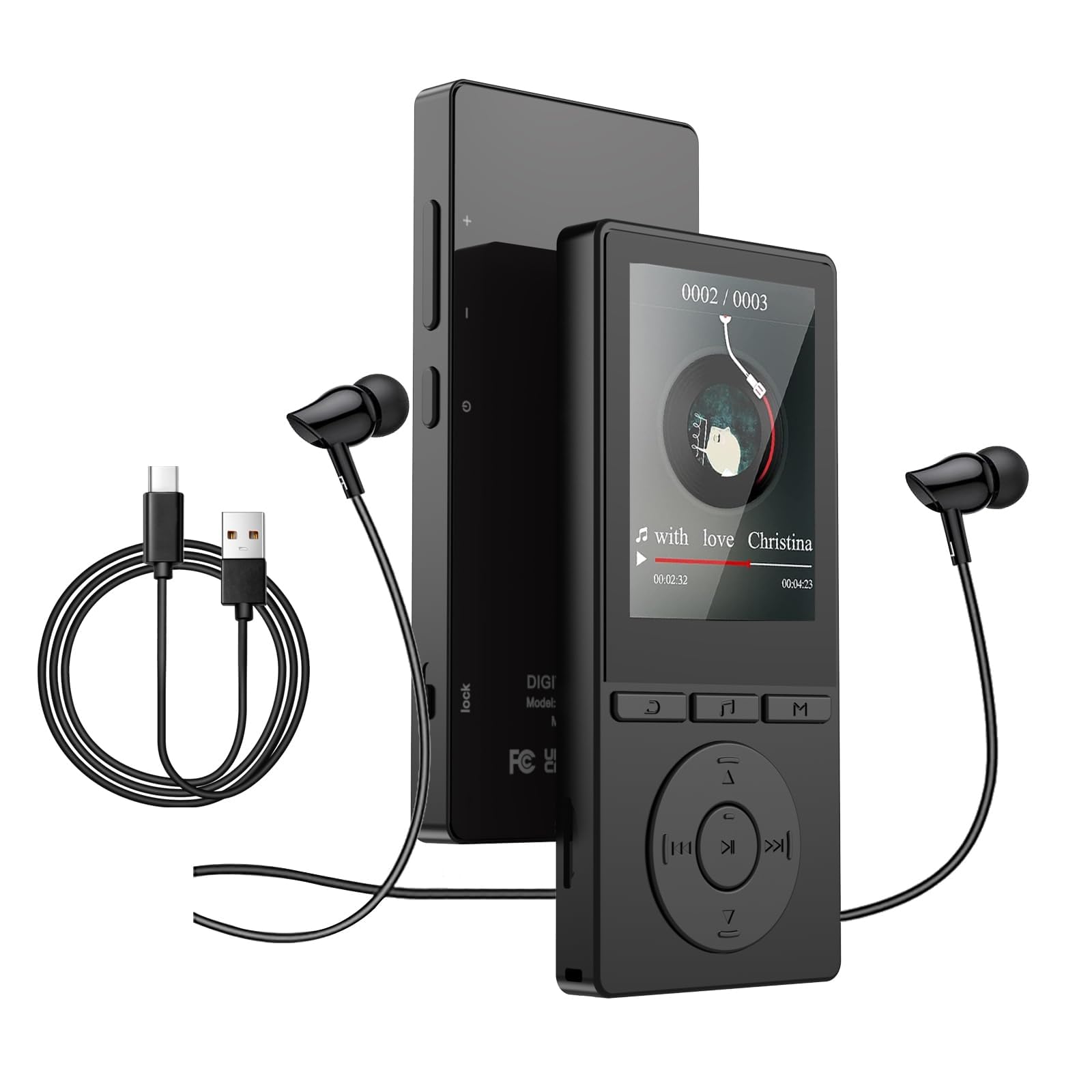 64GB MP3 Player with Bluetooth 5.3, Music Player with HiFi Sound for Sports Runn