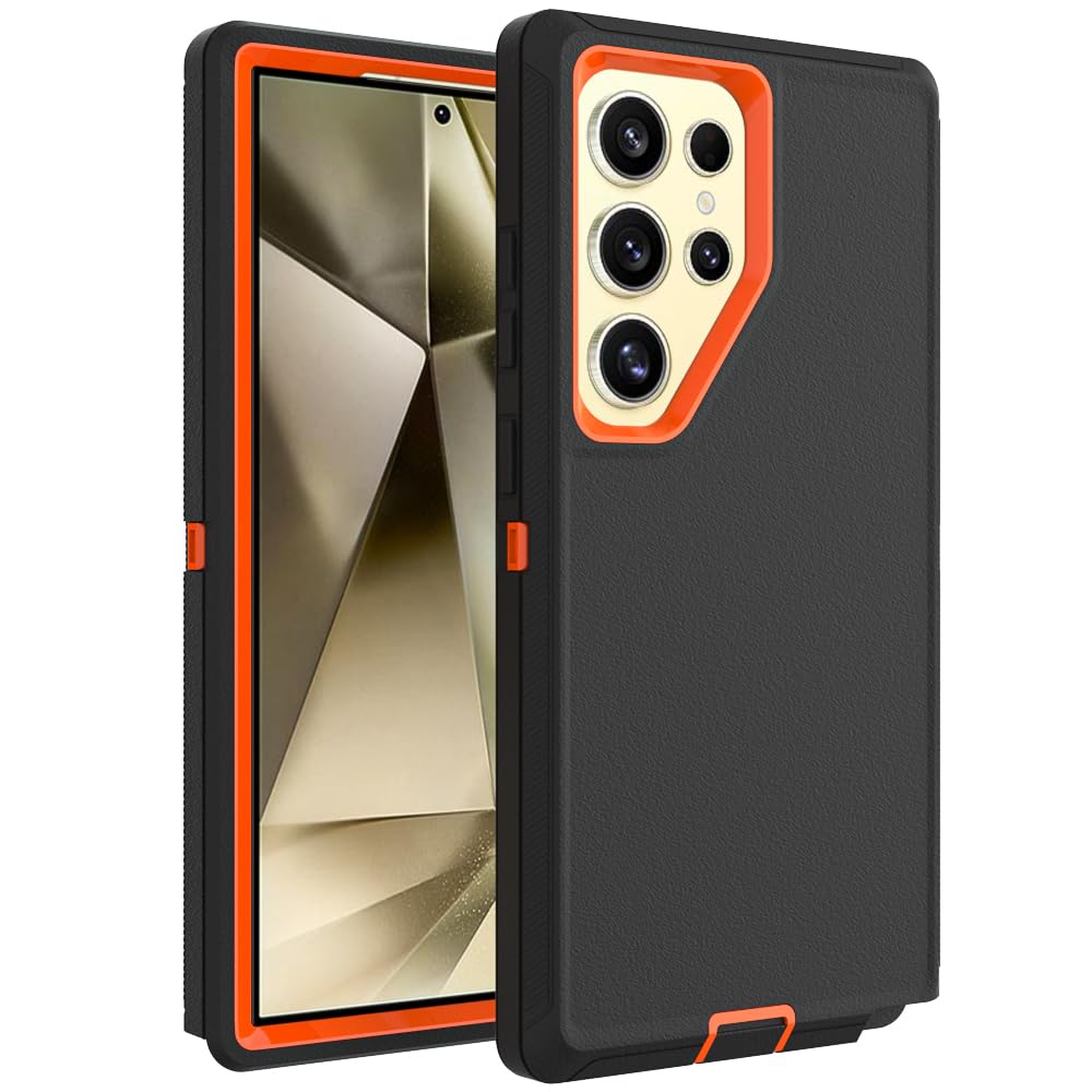 for Samsung Galaxy S25 Ultra Case, Heavy-Duty Tough Rugged Shockproof Drop Prote