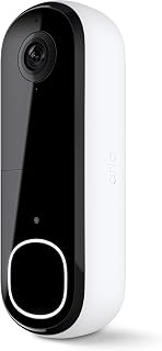 Arlo Video Doorbell HD | 2nd Gen | Wireless/Wired Option, 2-Way Audio, Night Vision, Head to Toe Video View, Integrated Siren, White (Renewed)