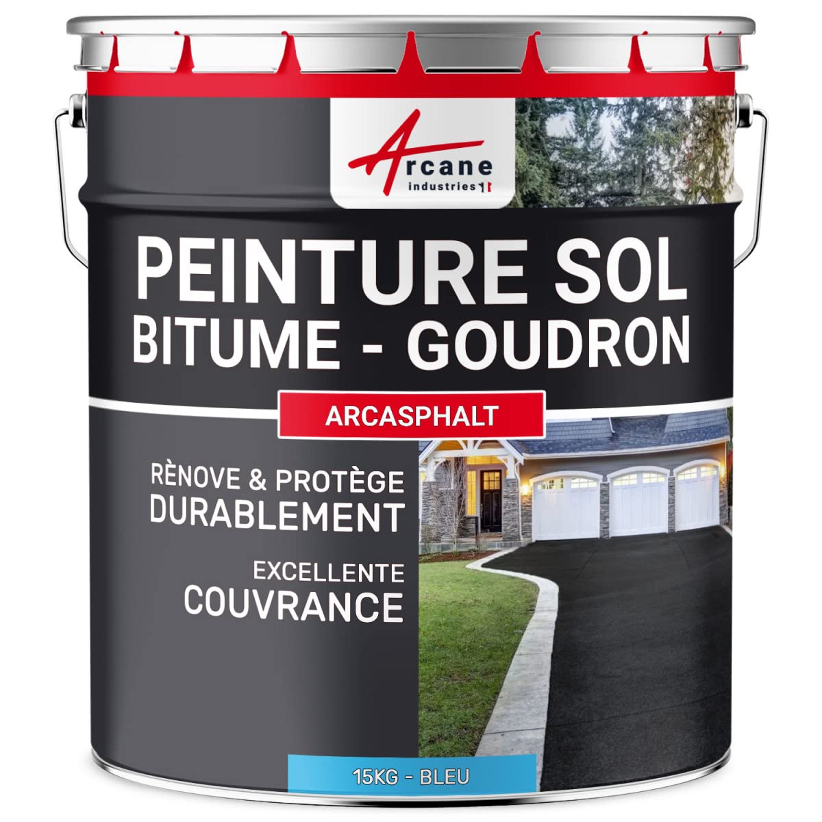 ARCANE INDUSTRIES Peinture bitume, goudron, asphalte, macadam, béton, enrobé : A