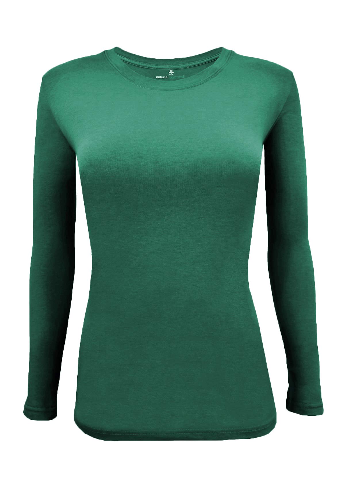 Natural Uniforms Women's Under Scrub Tee Crew Neck Long Sleeve T-Shirt