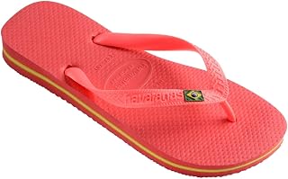 Havaianas - Brasil Classic Flip Flops, Comfortable and Durable, Tribute to the 1998 World Cup, Brazil Flag Straps, Non-Slip Soles with Brazil Stripes, Unisex - Adult
