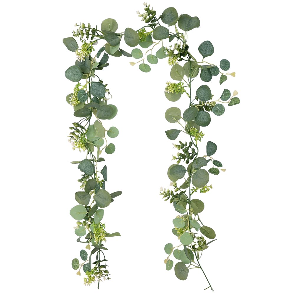 Artificial Eucalyptus Garland 180cm Green Spring Flower Garland Decorative Vine 
