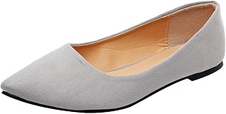 Womens Pointed Toe Ballerinas Lightweight Flat Pumps