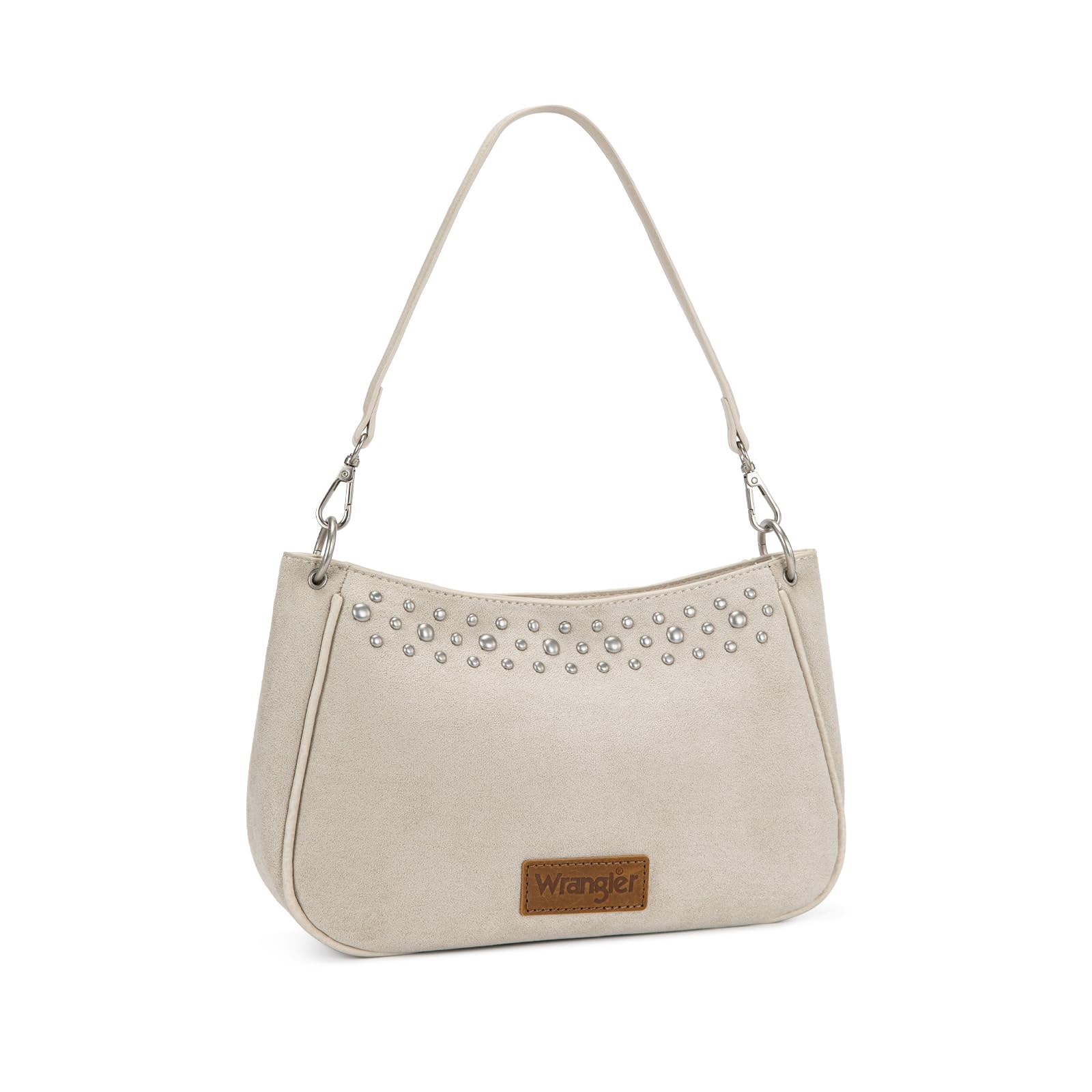Wrangler Shoulder Bag for Women, Small Soft Faux Suede Slouchy Hobo Purse