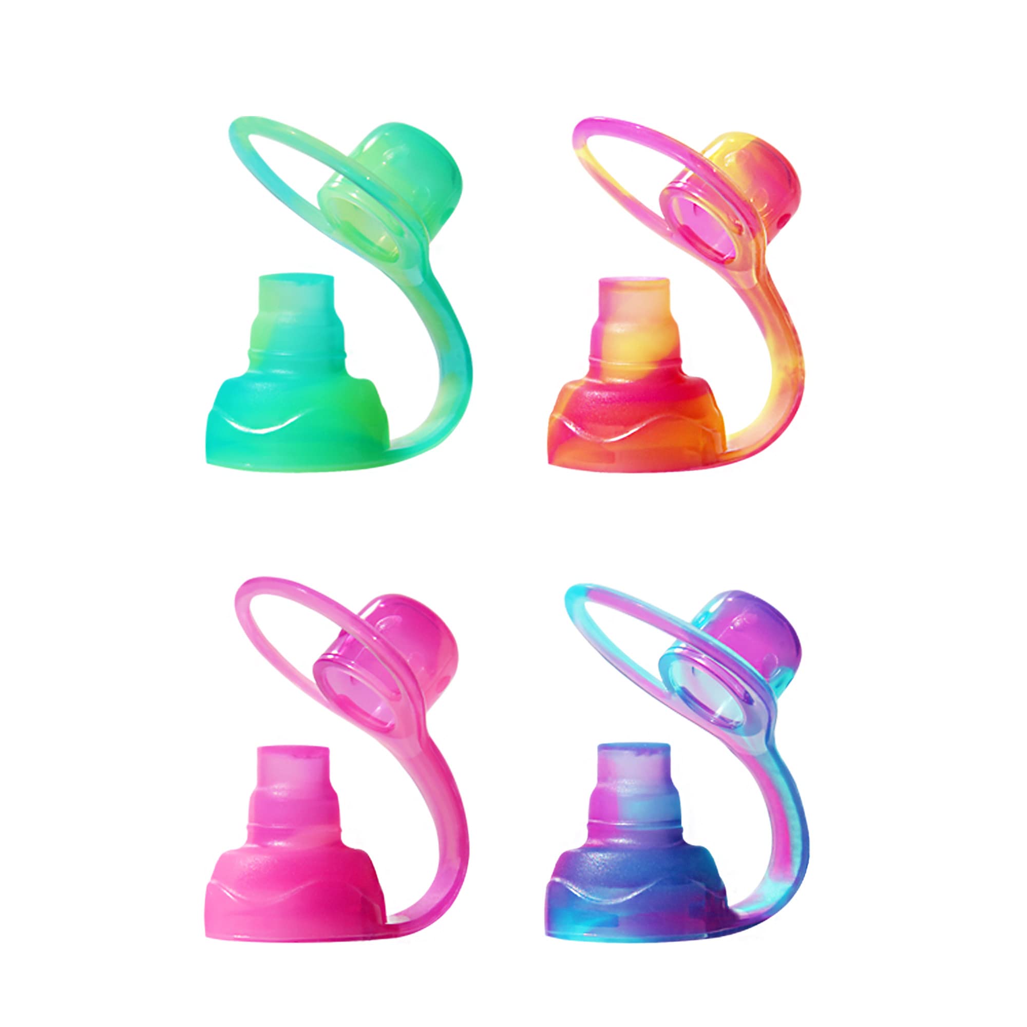 ChooMee SoftSip Food Pouch Top | Baby Led Weaning | No Spill Flow Control Valve,