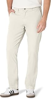 Amazon Essentials Men's Athletic-Fit Washed Comfort Stretch Chino Trousers