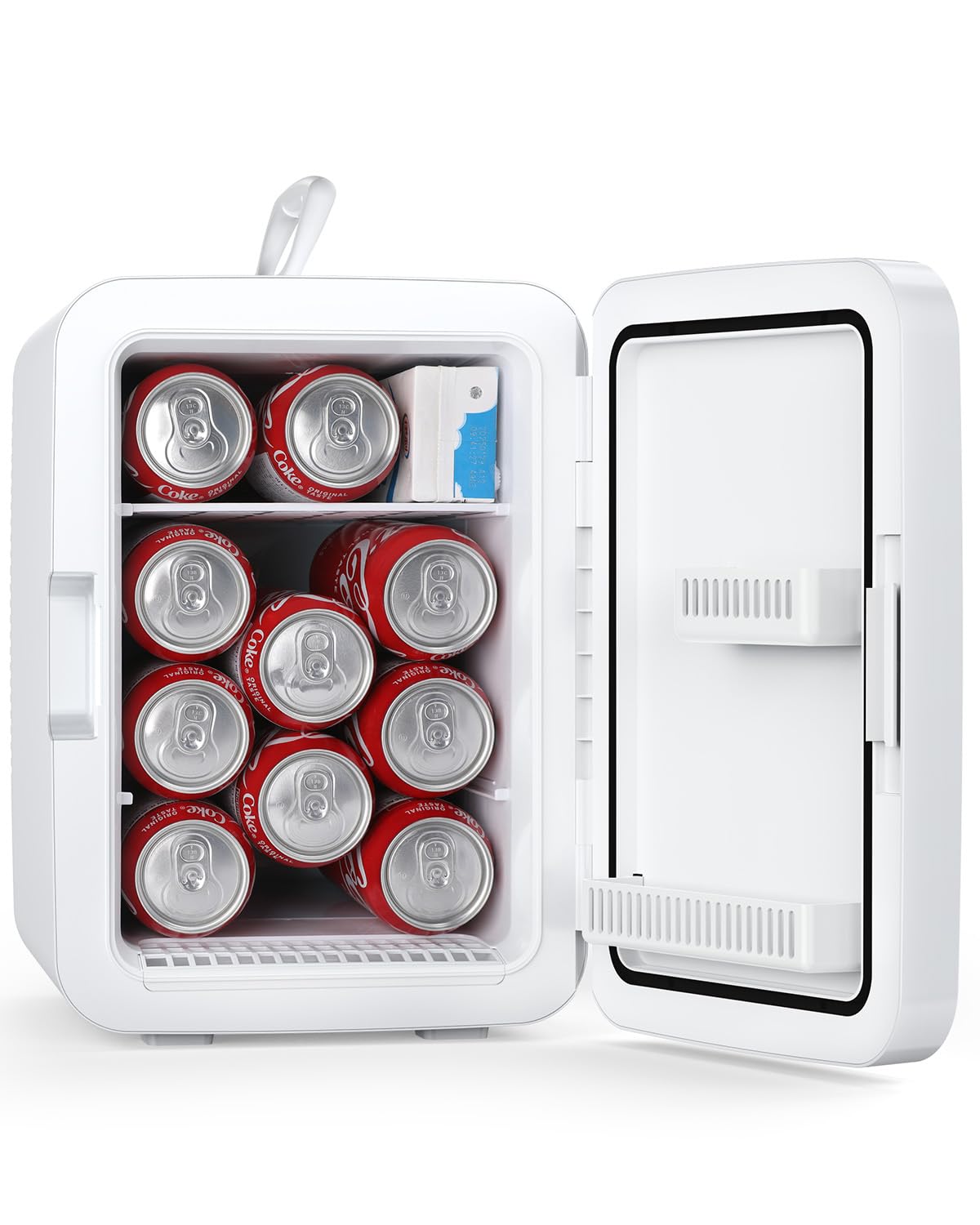 Antarctic Star Compact Mini Fridge, 10L Portable Small Refrigerator, 2.6 Gal Des