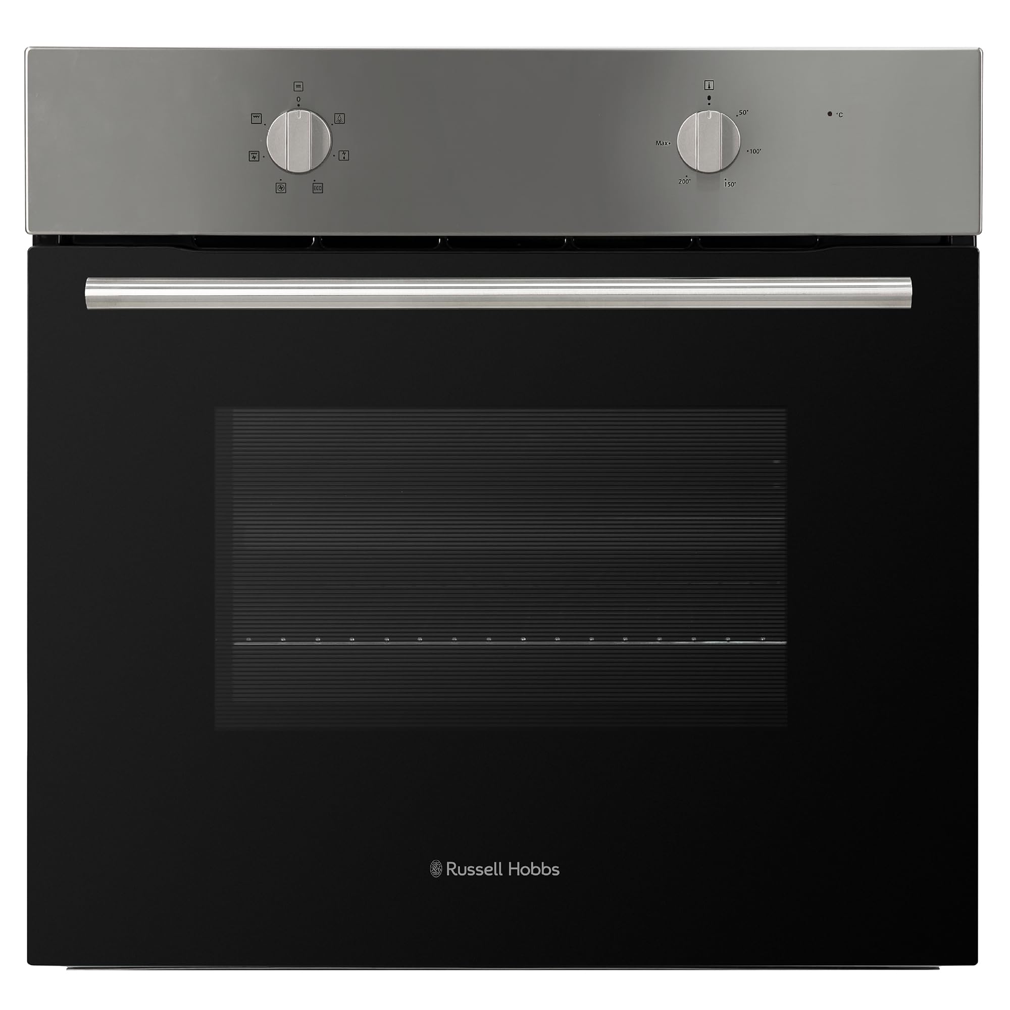 Russell Hobbs 70L, 60cm Wide, Single Electric Built-in Fan Oven and Grill in Sta