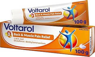 Voltarol Back & Muscle Pain Relief 1.16% Gel, Diclofenac Anti‑Inflammatory Pain Relief for Muscles & Joints, 100 g