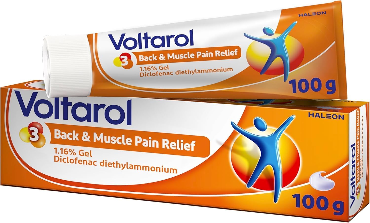 Voltarol Back & Muscle Pain Relief 1.16% Gel, Diclofenac Anti‑Inflammatory Pain 