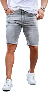 GINGTTO Mens Jean Shorts Denim Stretch Skinny Jorts