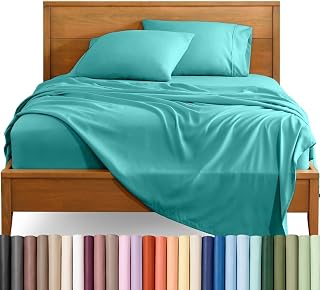 Bare Home Full XL Sheet Set - 1800 Ultra-Soft (Full XL, Turquoise)
