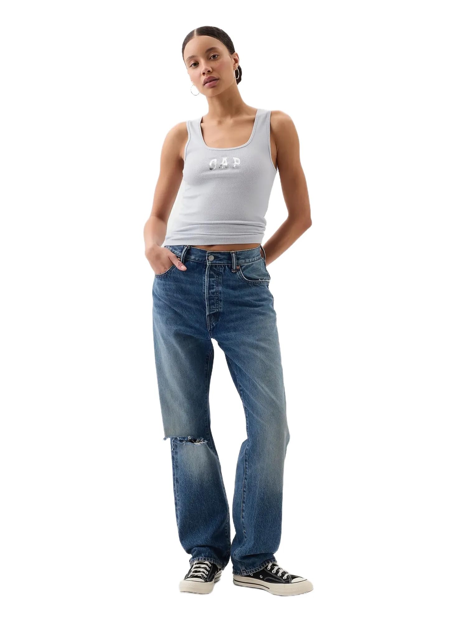 GAP Women's Ribbed Tank Top