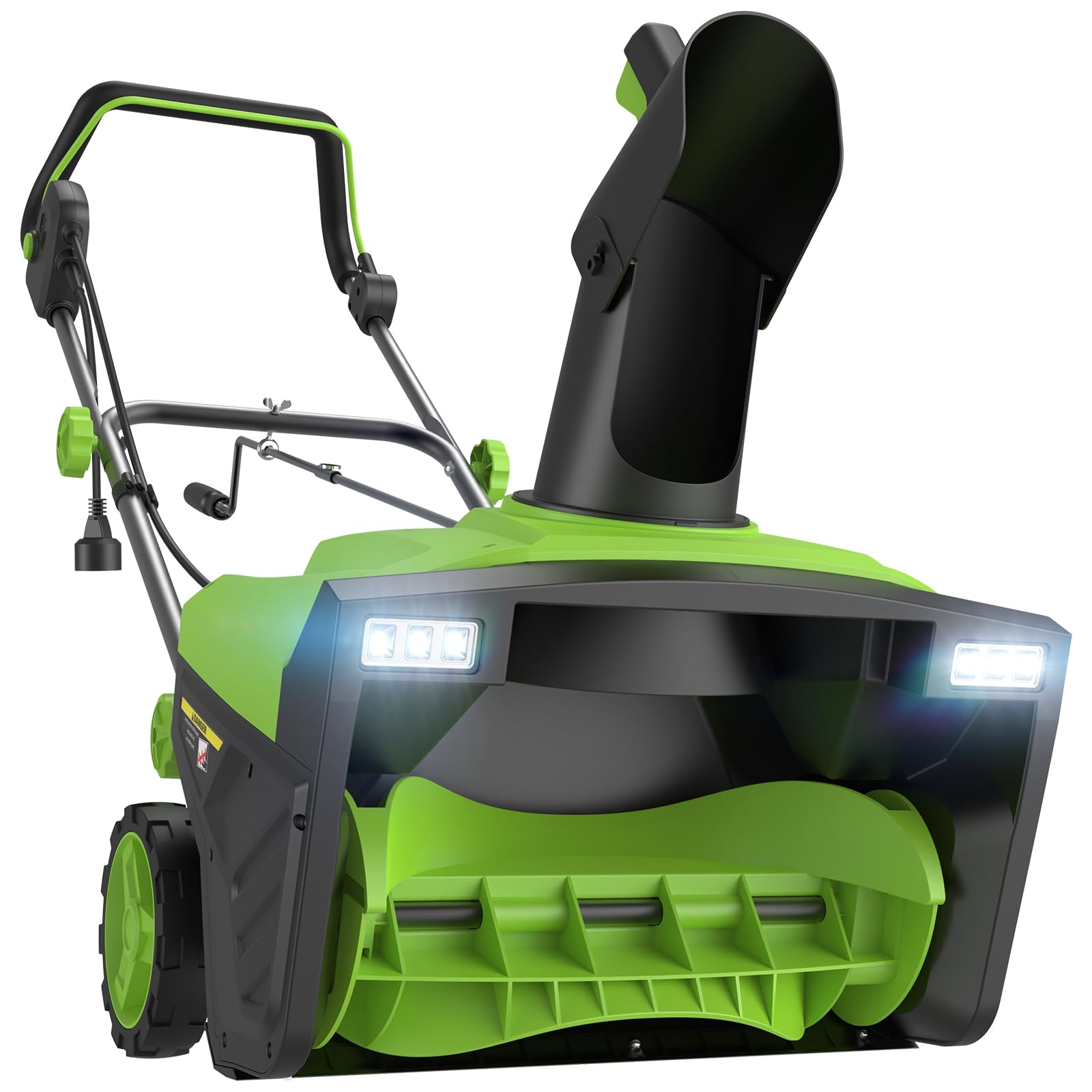STEELITE 20 Inch Corded Electric Snow Blower, 15 Amp, Dual LED Lights, Adjustabl